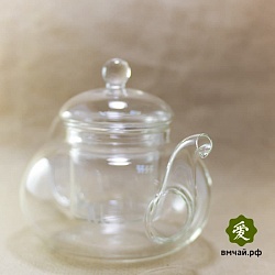Чайник из жаропрочного стекла "Смородина" с заварочной колбой, 600 мл - 3