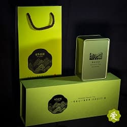 Подарочная коробка, 2 банки зеленая, 200 гр - 4