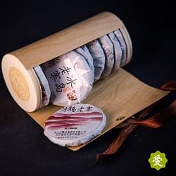 Чай Шу Пуэр подарочный, в древесной упаковке (9 шайб, 8 грамм) - 2